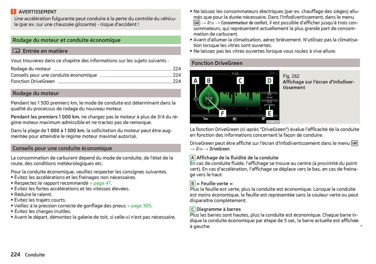 Skoda Kodiaq manuel du proprietaire / page 226