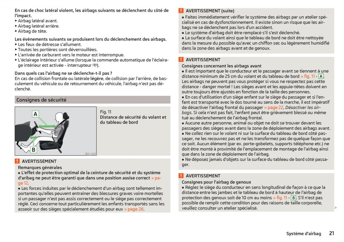 Skoda Kodiaq manuel du proprietaire / page 23