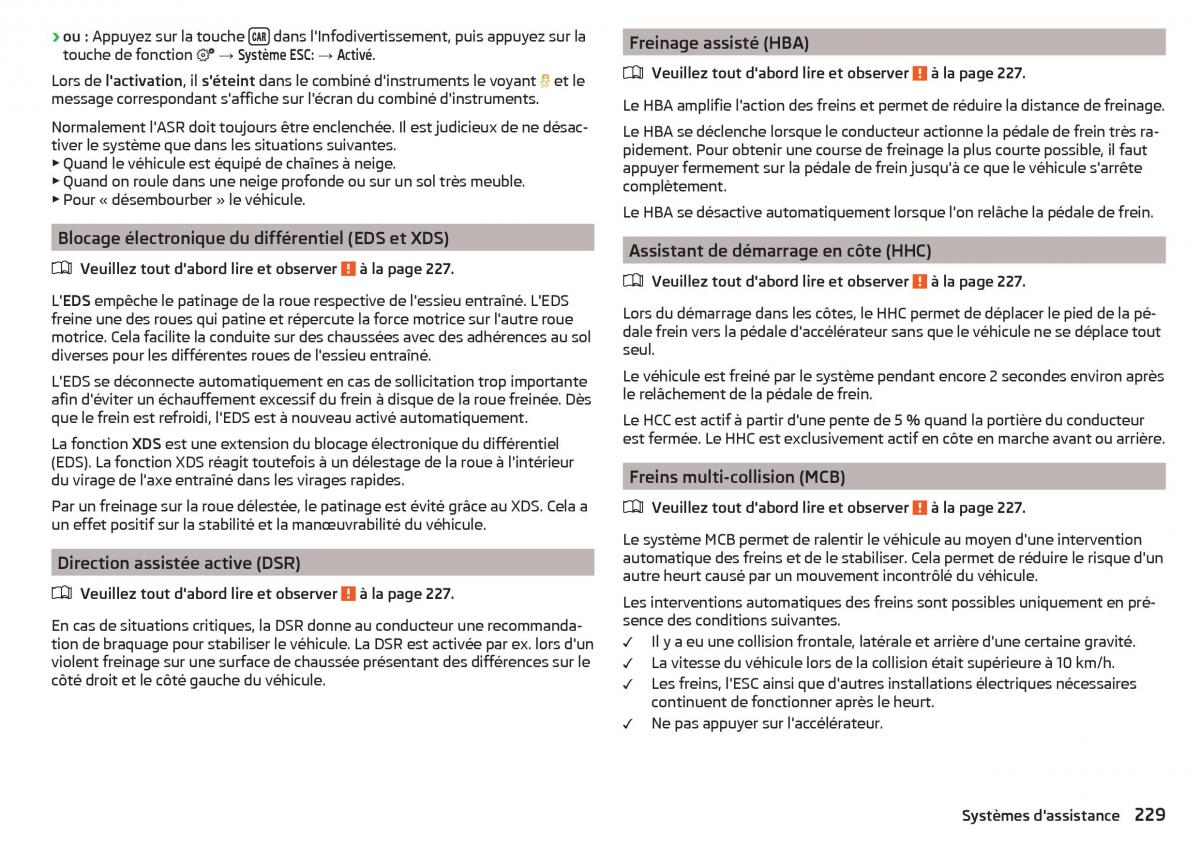 Skoda Kodiaq manuel du proprietaire / page 231