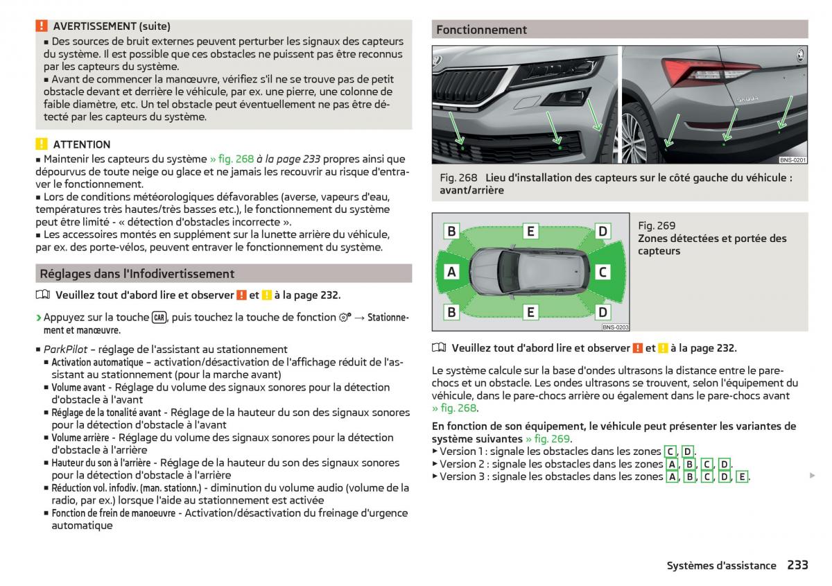 Skoda Kodiaq manuel du proprietaire / page 235