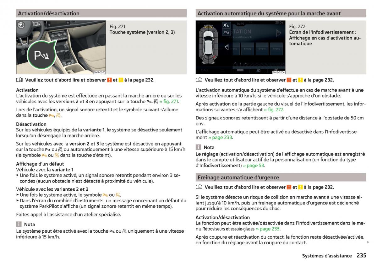 Skoda Kodiaq manuel du proprietaire / page 237