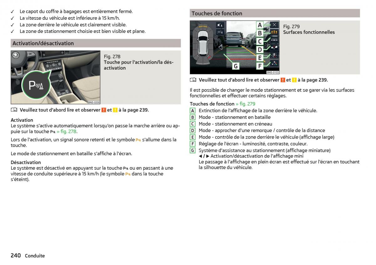 Skoda Kodiaq manuel du proprietaire / page 242