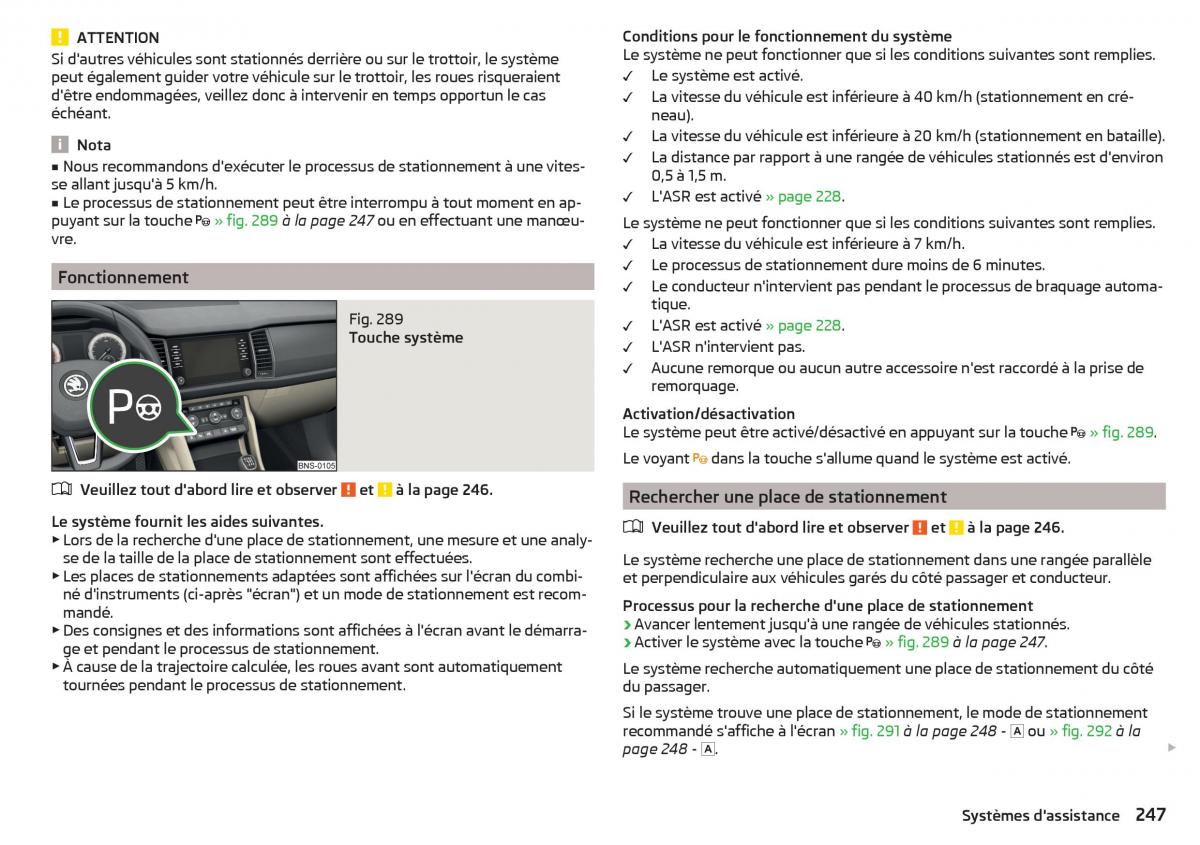 Skoda Kodiaq manuel du proprietaire / page 249