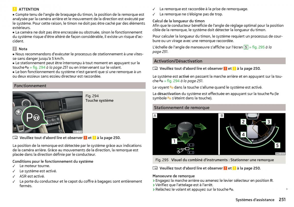 Skoda Kodiaq manuel du proprietaire / page 253