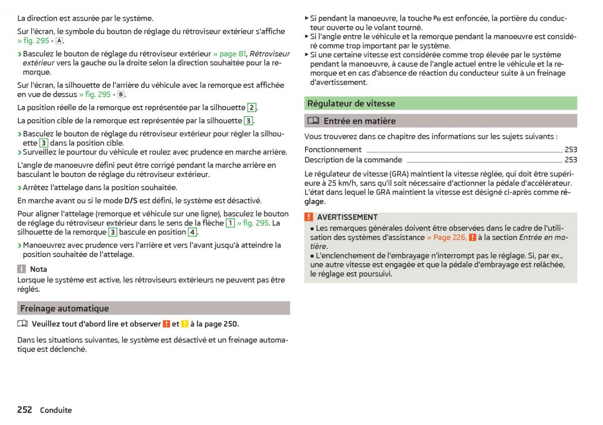 Skoda Kodiaq manuel du proprietaire / page 254