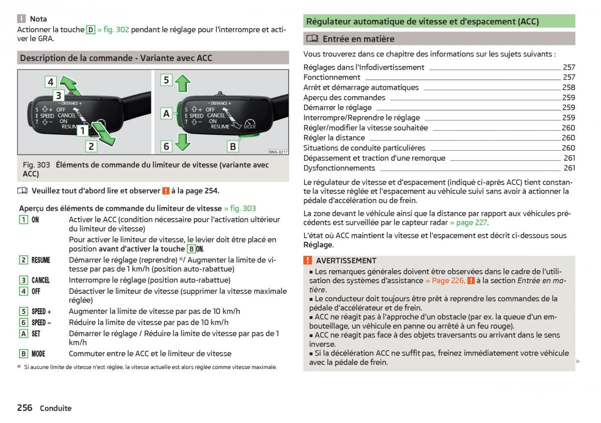 Skoda Kodiaq manuel du proprietaire / page 258