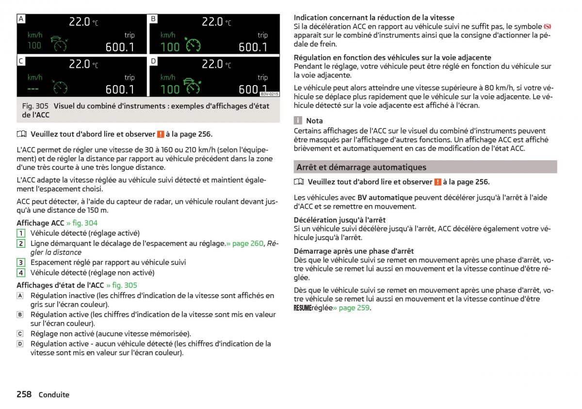 Skoda Kodiaq manuel du proprietaire / page 260