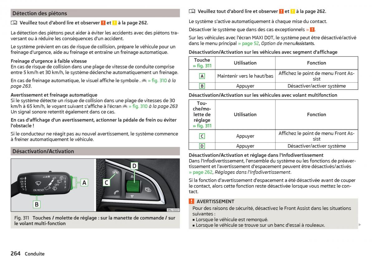 Skoda Kodiaq manuel du proprietaire / page 266