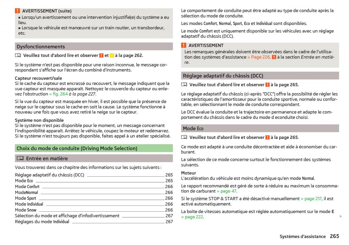 Skoda Kodiaq manuel du proprietaire / page 267