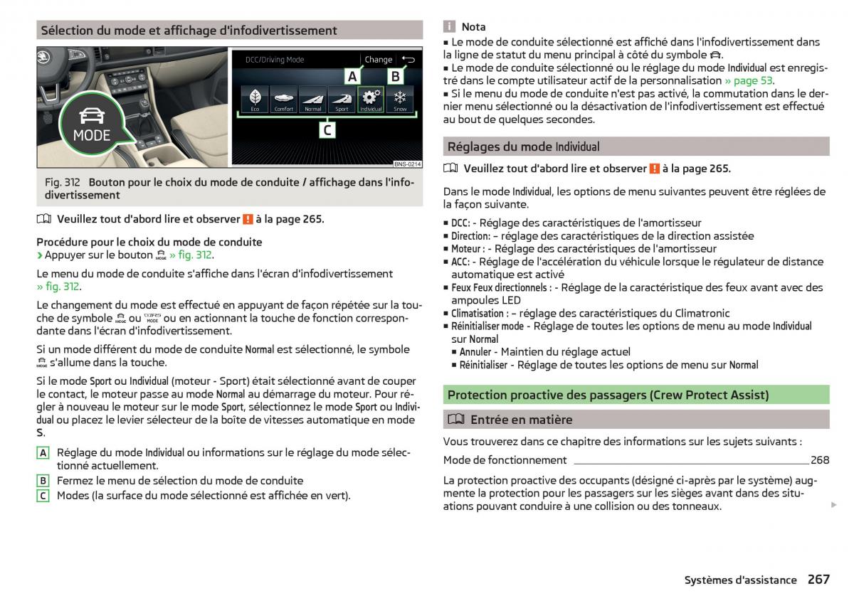 Skoda Kodiaq manuel du proprietaire / page 269