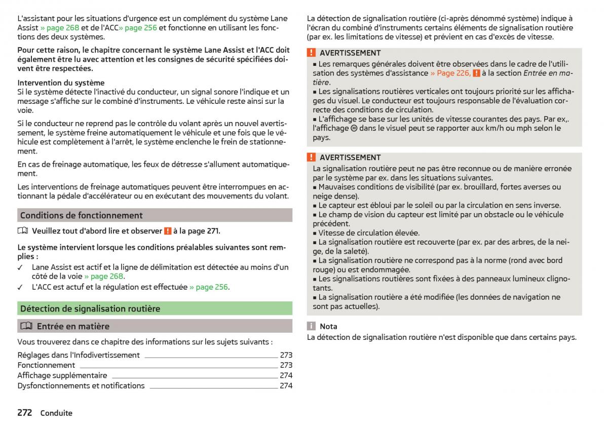 Skoda Kodiaq manuel du proprietaire / page 274