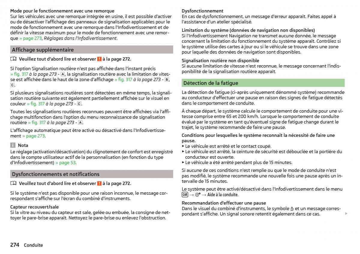 Skoda Kodiaq manuel du proprietaire / page 276