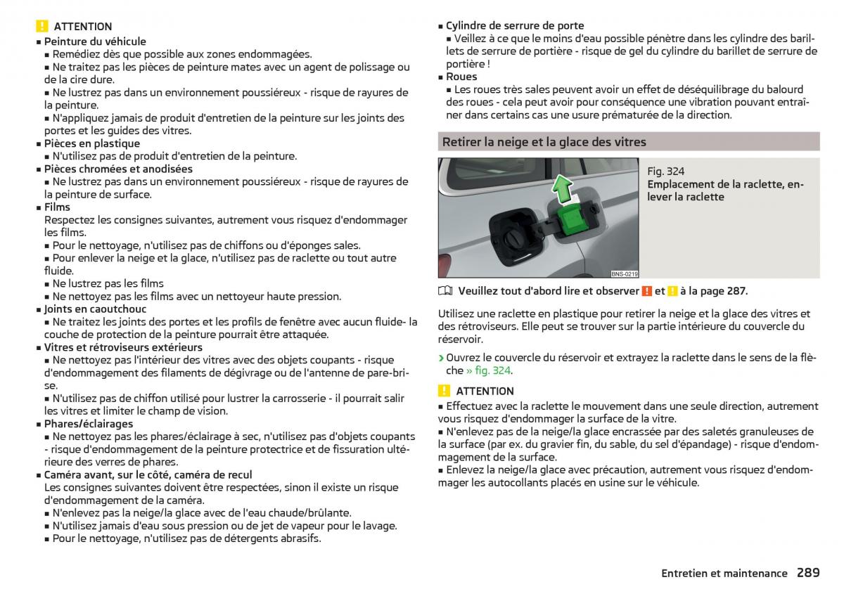 Skoda Kodiaq manuel du proprietaire / page 291