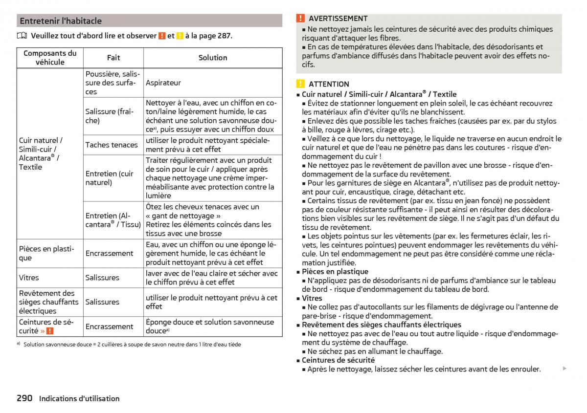 Skoda Kodiaq manuel du proprietaire / page 292