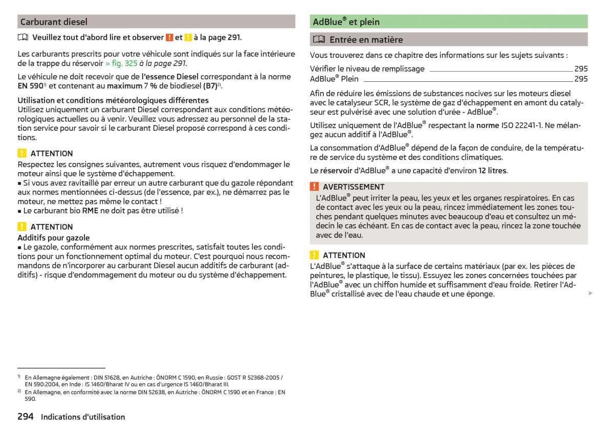 Skoda Kodiaq manuel du proprietaire / page 296