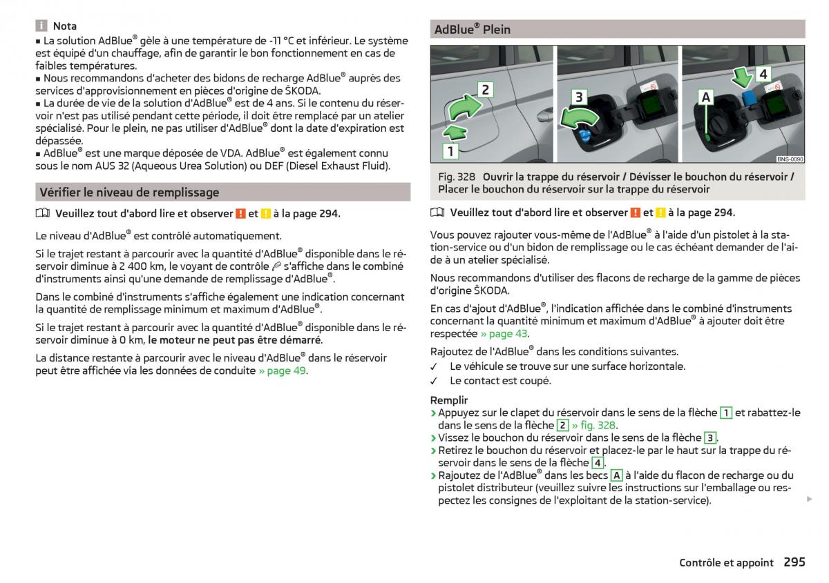 Skoda Kodiaq manuel du proprietaire / page 297