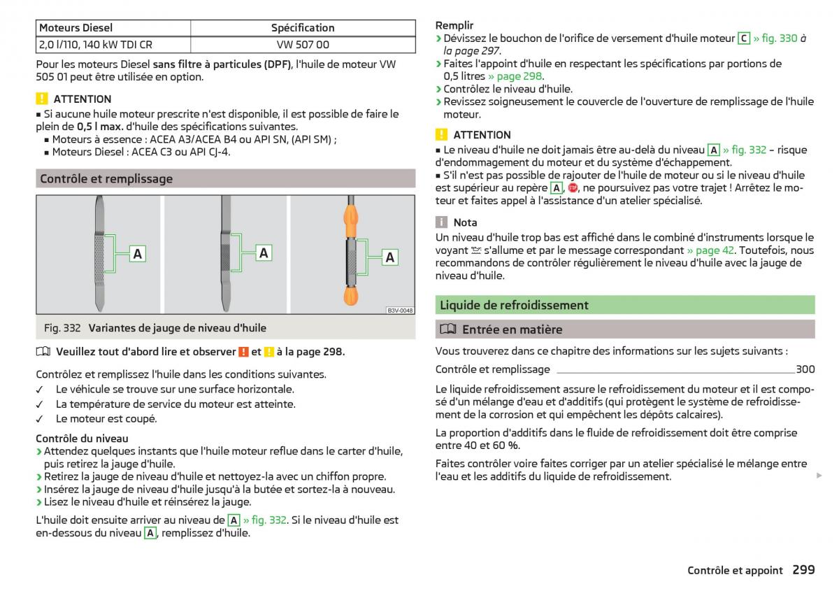 Skoda Kodiaq manuel du proprietaire / page 301