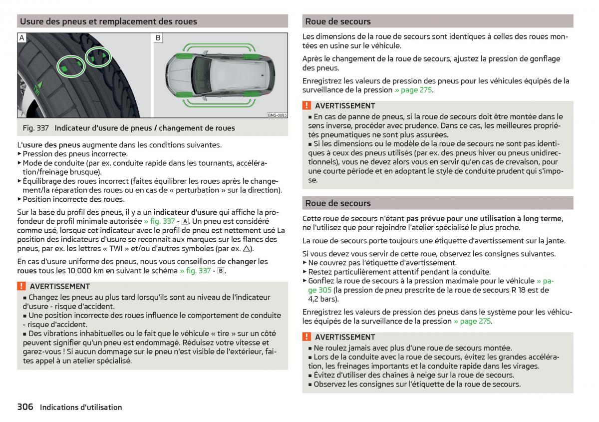 Skoda Kodiaq manuel du proprietaire / page 308