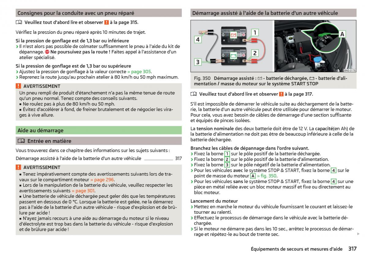 Skoda Kodiaq manuel du proprietaire / page 319