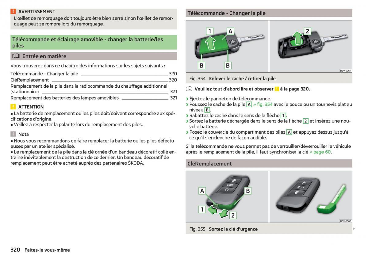 Skoda Kodiaq manuel du proprietaire / page 322