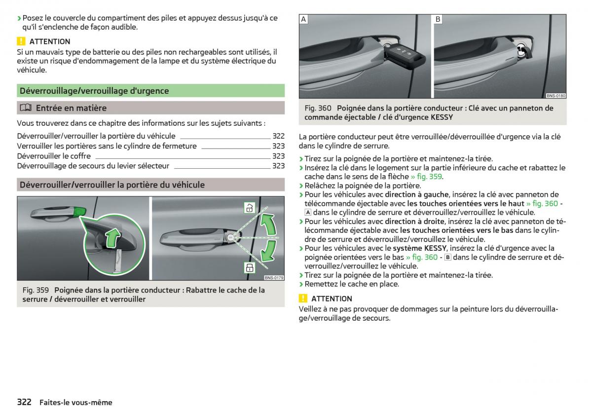 Skoda Kodiaq manuel du proprietaire / page 324