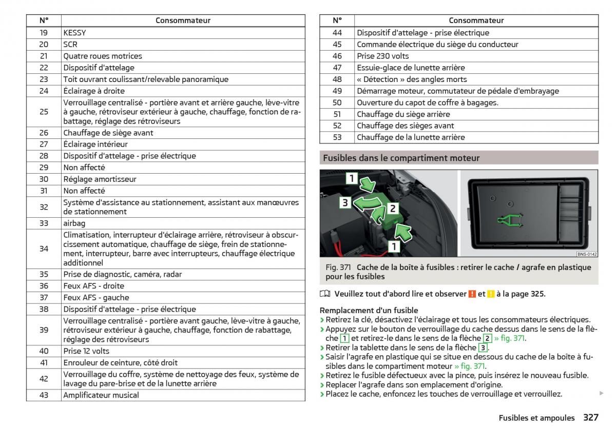 Skoda Kodiaq manuel du proprietaire / page 329