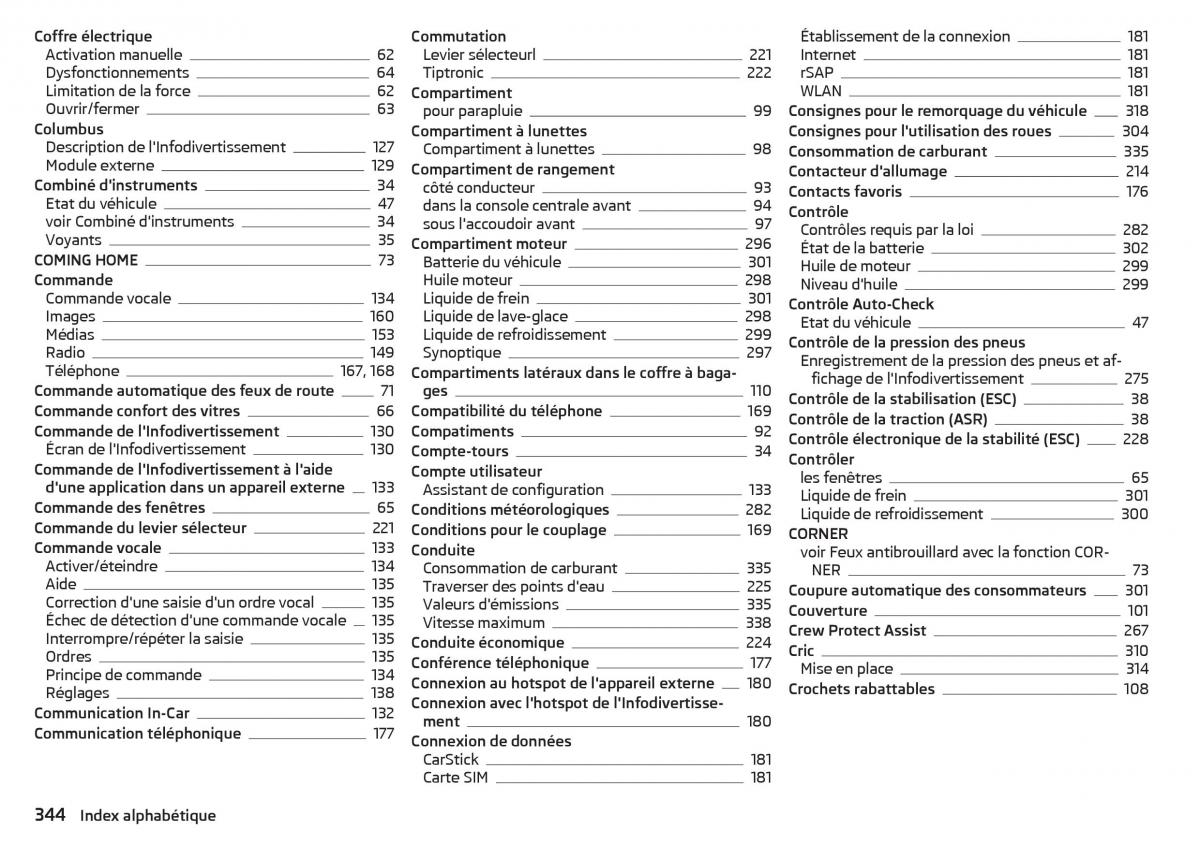 Skoda Kodiaq manuel du proprietaire / page 346