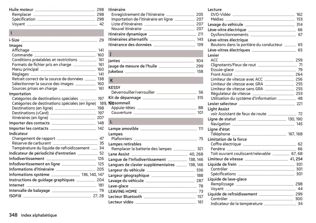 Skoda Kodiaq manuel du proprietaire / page 350