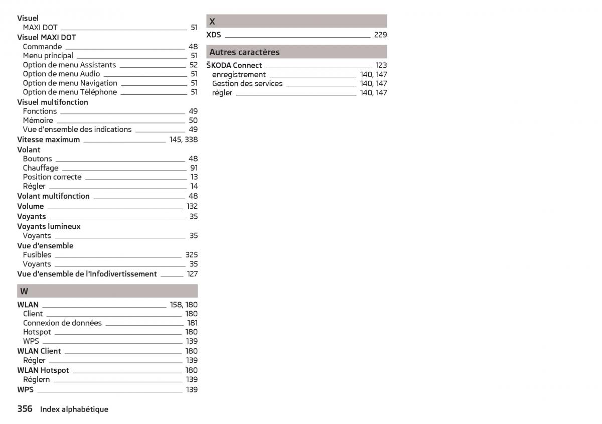 Skoda Kodiaq manuel du proprietaire / page 358