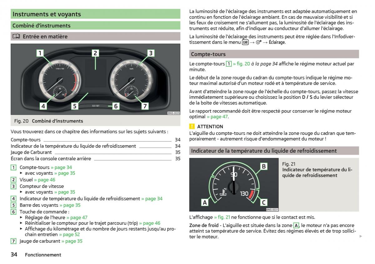 Skoda Kodiaq manuel du proprietaire / page 36