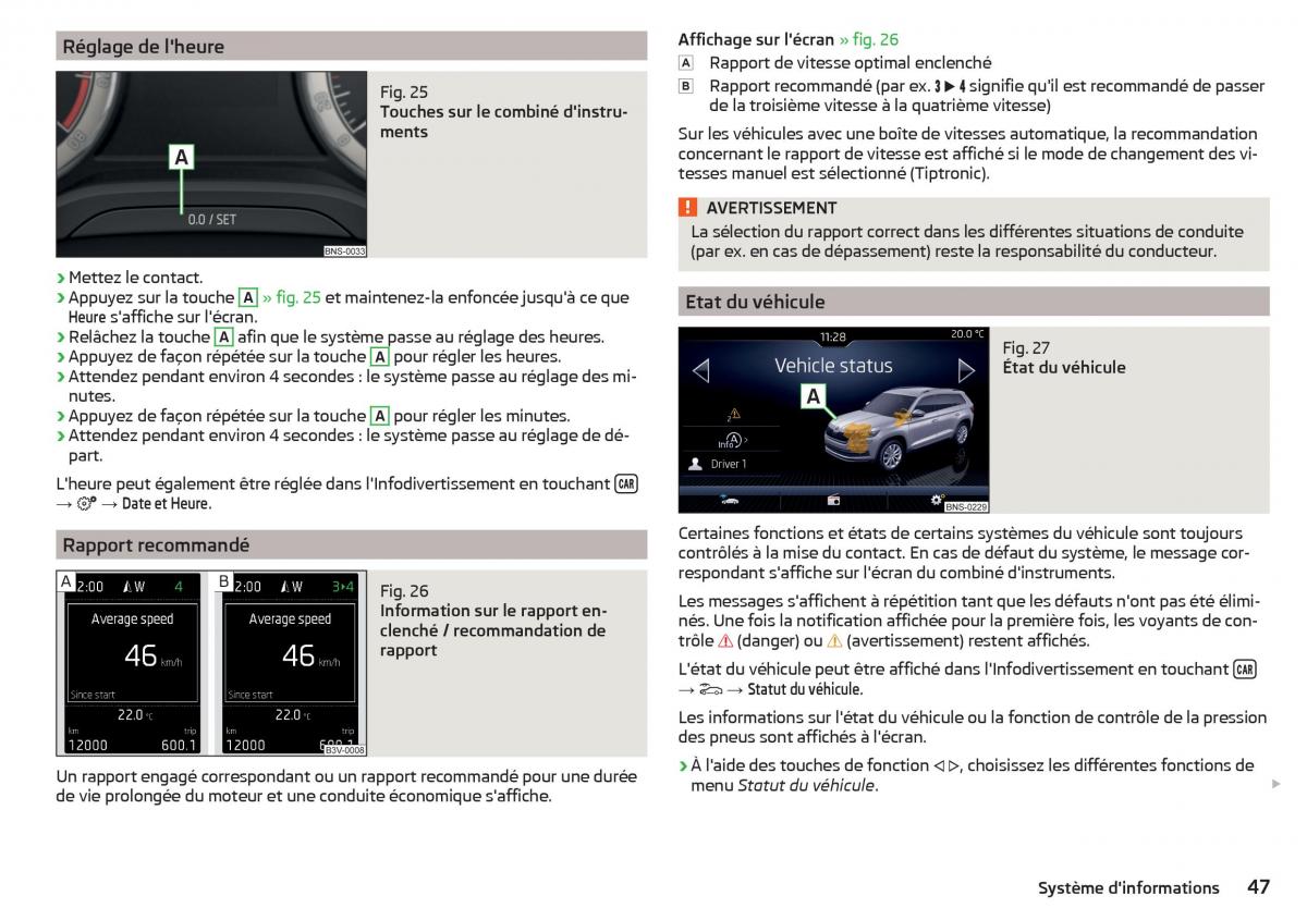 Skoda Kodiaq manuel du proprietaire / page 49