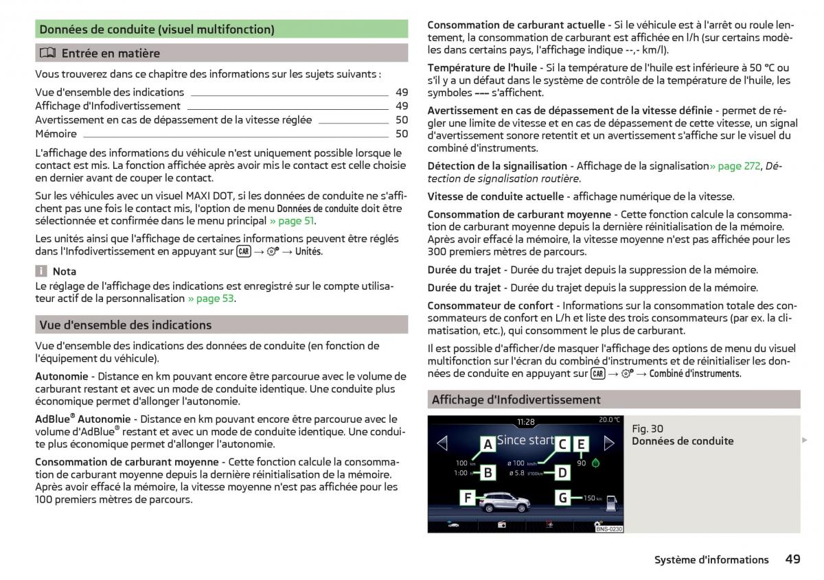 Skoda Kodiaq manuel du proprietaire / page 51