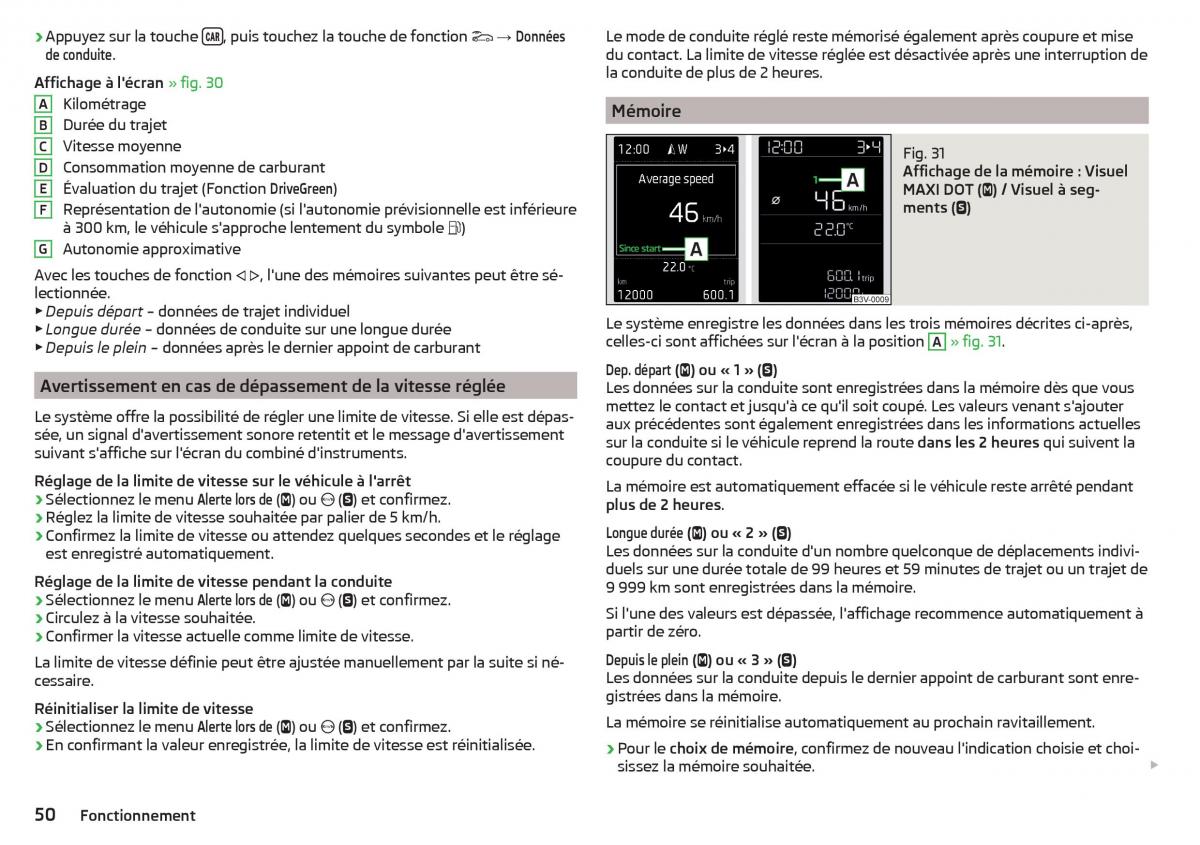 Skoda Kodiaq manuel du proprietaire / page 52