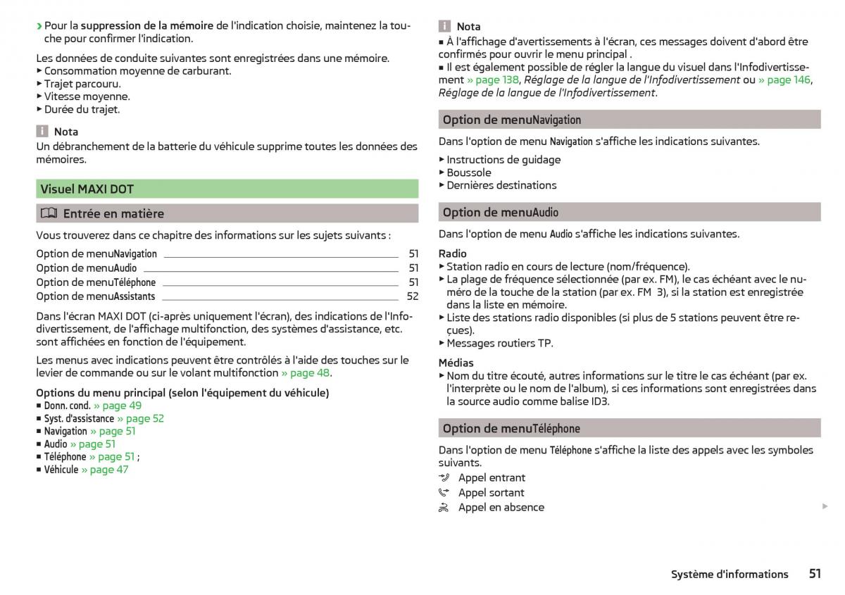 Skoda Kodiaq manuel du proprietaire / page 53