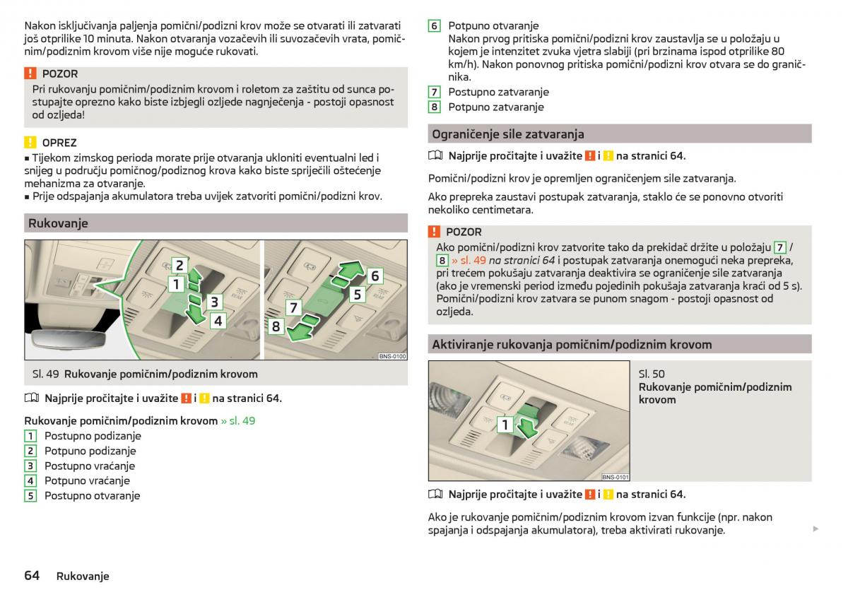 Skoda Kodiaq vlasnicko uputstvo / page 66