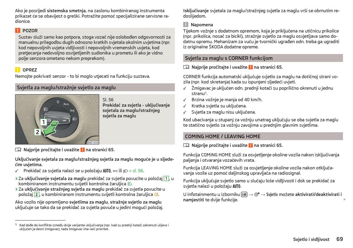 Skoda Kodiaq vlasnicko uputstvo / page 71