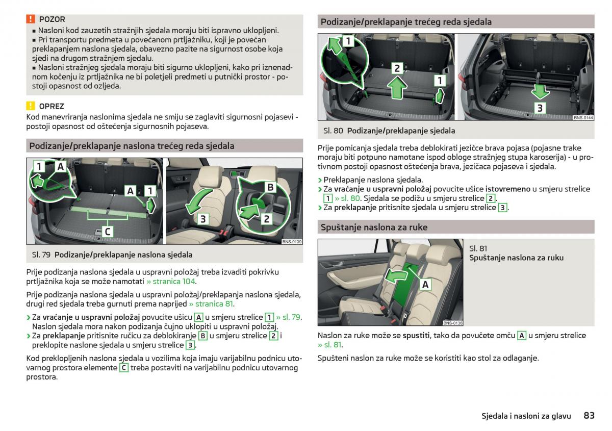 Skoda Kodiaq vlasnicko uputstvo / page 85