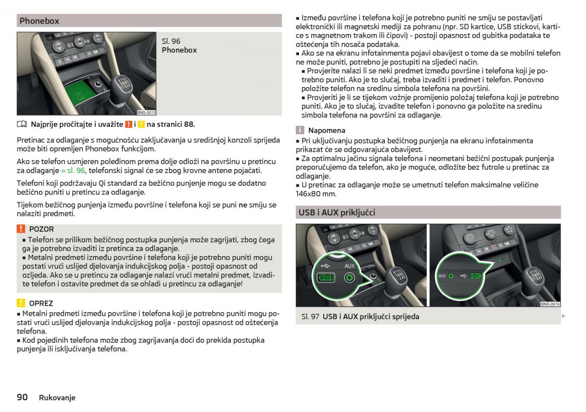 Skoda Kodiaq vlasnicko uputstvo / page 92