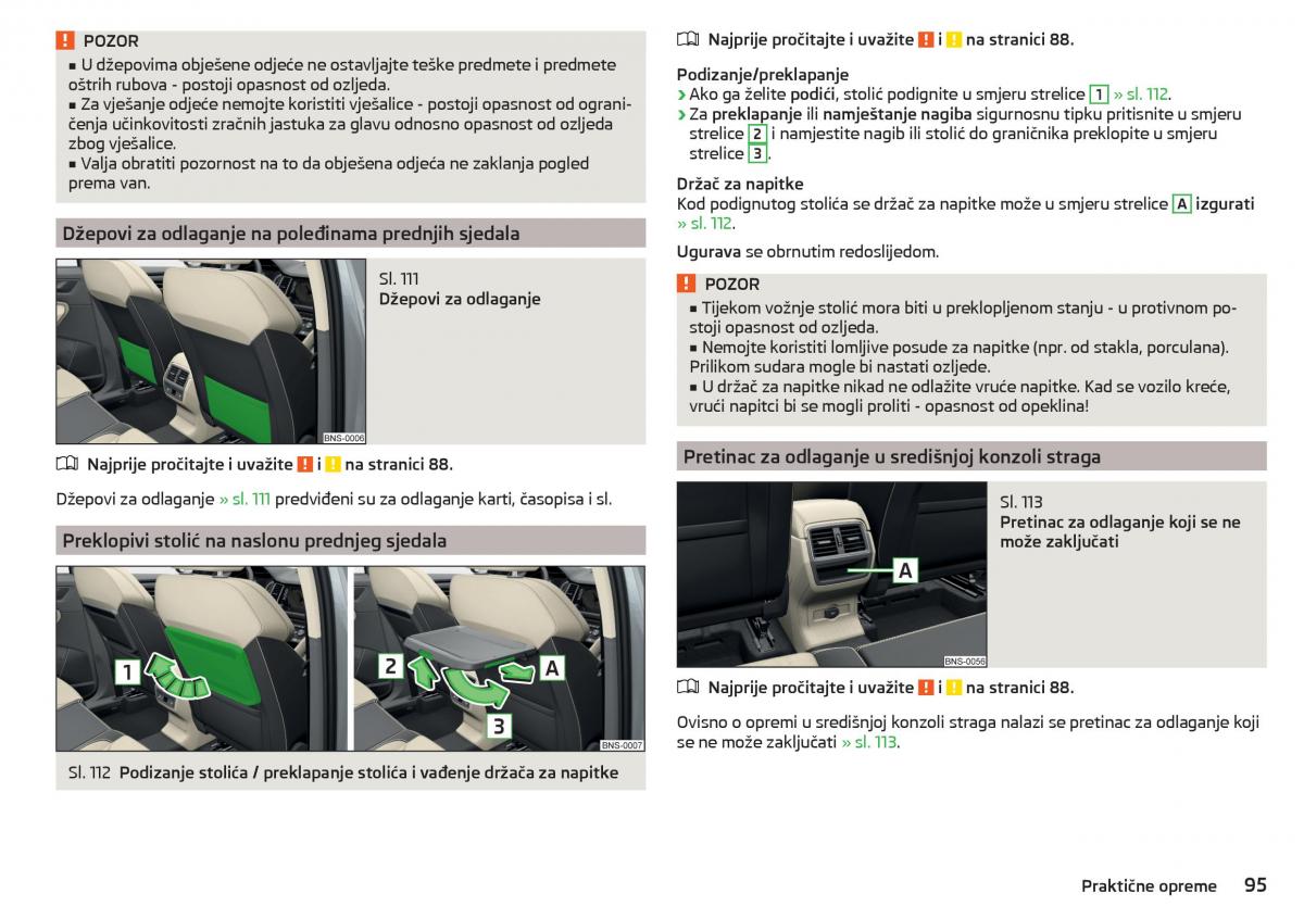 Skoda Kodiaq vlasnicko uputstvo / page 97