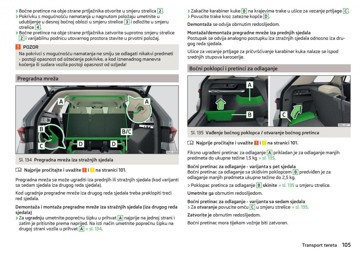 Skoda Kodiaq vlasnicko uputstvo / page 107