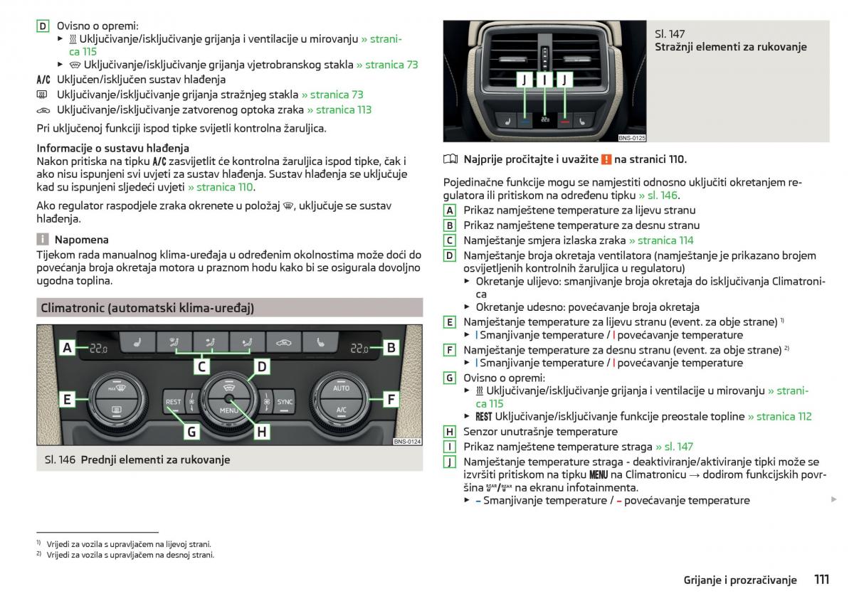 Skoda Kodiaq vlasnicko uputstvo / page 113