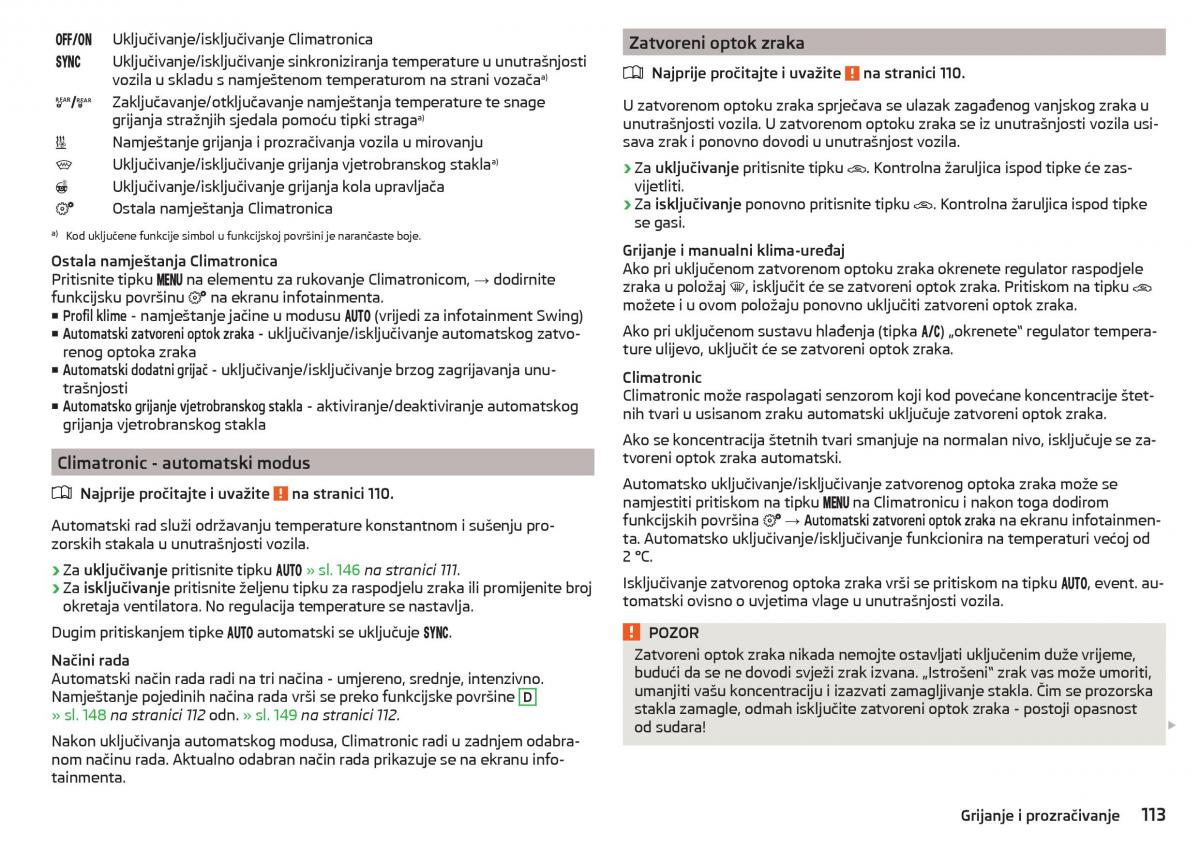 Skoda Kodiaq vlasnicko uputstvo / page 115