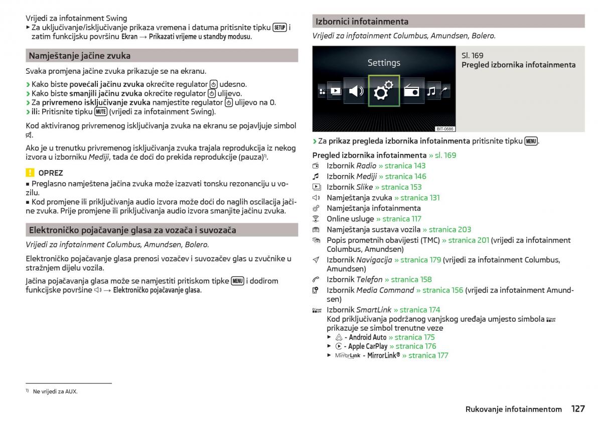 Skoda Kodiaq vlasnicko uputstvo / page 129