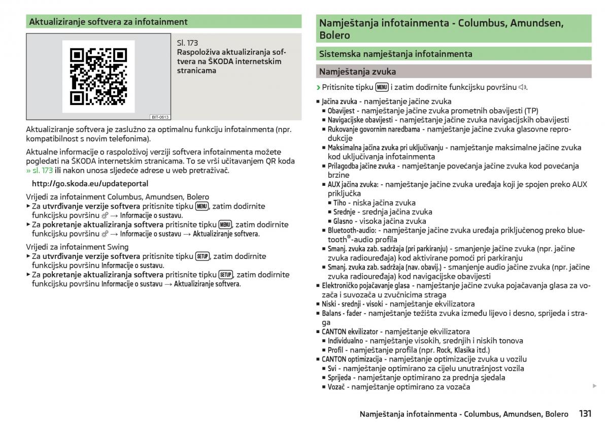 Skoda Kodiaq vlasnicko uputstvo / page 133