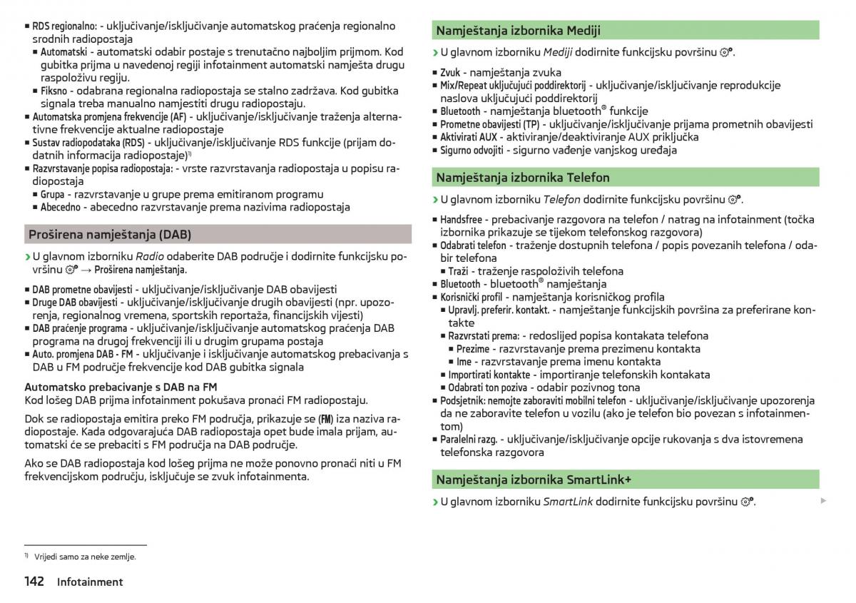 Skoda Kodiaq vlasnicko uputstvo / page 144