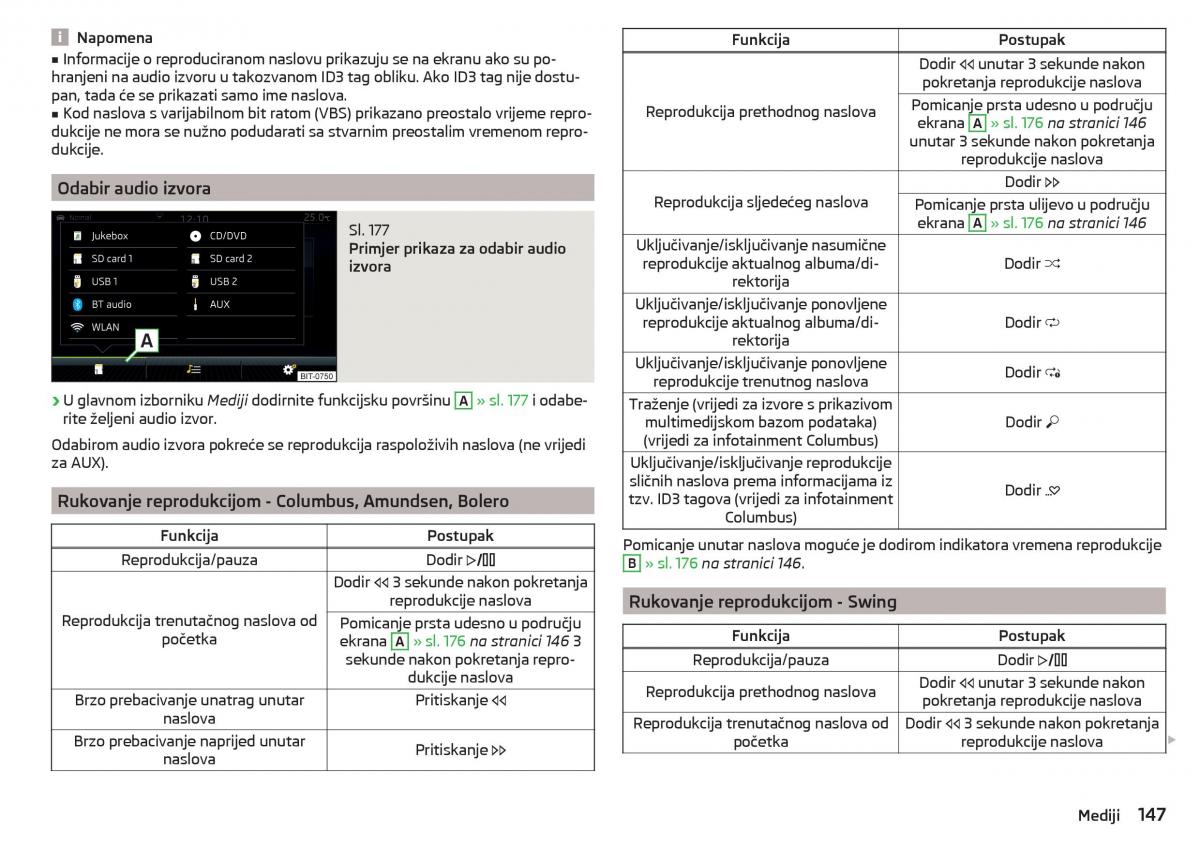 Skoda Kodiaq vlasnicko uputstvo / page 149