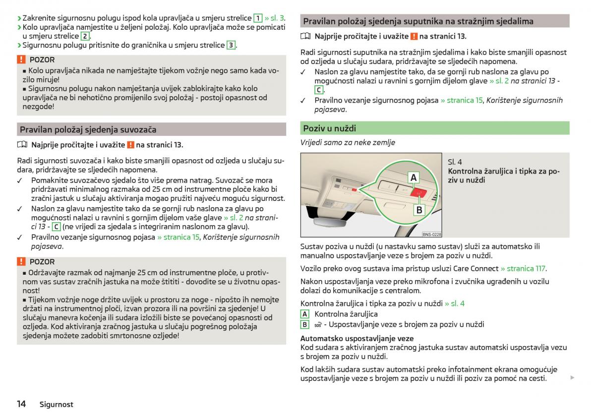 Skoda Kodiaq vlasnicko uputstvo / page 16