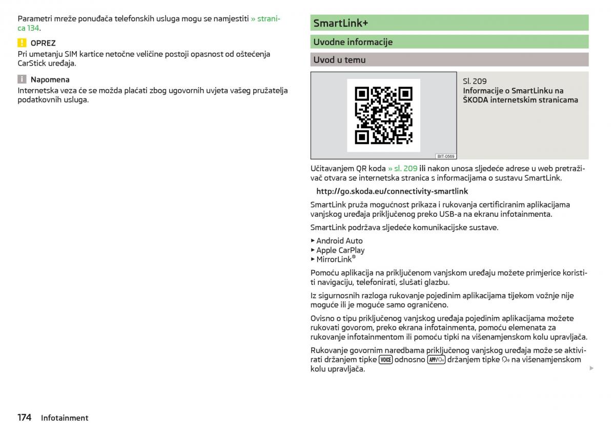 Skoda Kodiaq vlasnicko uputstvo / page 176