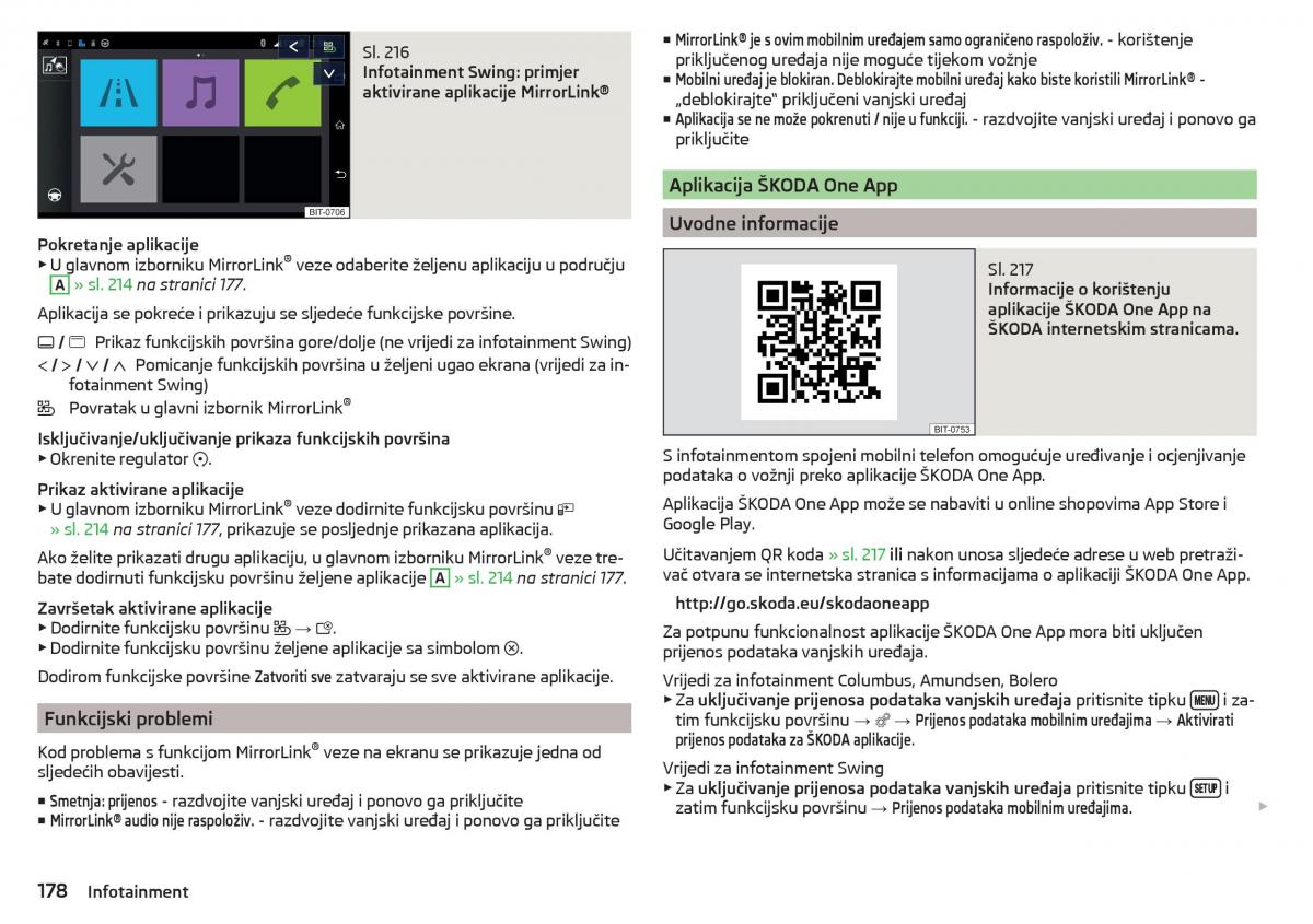 Skoda Kodiaq vlasnicko uputstvo / page 180