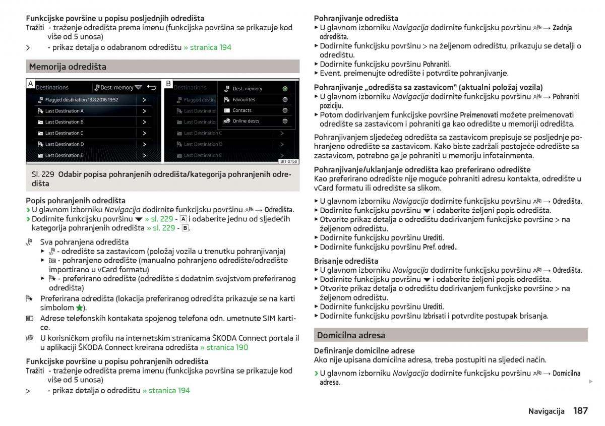 Skoda Kodiaq vlasnicko uputstvo / page 189